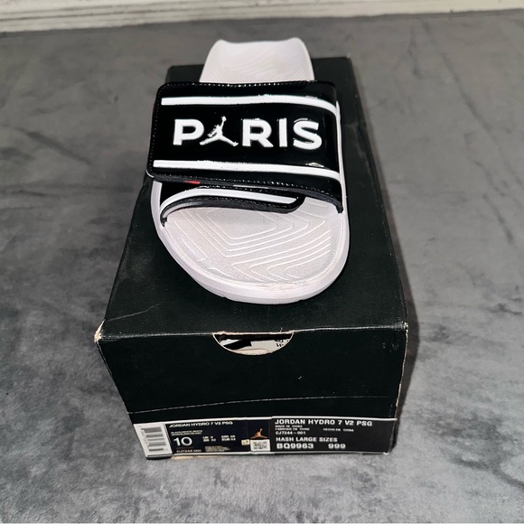 Nike Air Jordan Hydro 7 V2 Slide - PSG Paris Saint-Germain - Size 10 - Picture 4 of 5